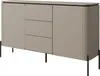Buffet mit 3 Schubladen und 2 Türen, Taupe, 162.6cm Produktbild-Vorschau 2