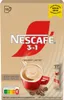 A box of Nescafe 3in1 Creamy Latte sticks, with a depiction of a cup of coffee and the product packaging. Náhled obrázku produktu