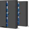 2er Set Aktenschrank XXL C001II Büroschrank Metallschrank Produktbild-Vorschau 1