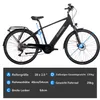 SAXXX 28 Zoll Trekking E-Bike, 250W Mittelmotor, 90Nm Produktbild-Vorschau 5