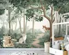 Fototapete Kinderzimmer Wald Tiere - 350x250 cm - inklusive Produktbild-Vorschau 2