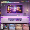 ProximaX TV-Schrank Hochglanz Weiß mit RGB-LED, Stauraum & Produktbild-Vorschau 5
