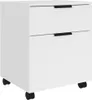 Cartella mobile con rotelle Bianco 45x38x54 cm Materiale a Anteprima dell’immagine prodotto 10
