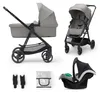 Kinderkraft Newly Pro Moonlight Grey Poussette combinée Voir les images du produit 1