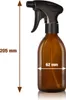 2 flacons pulvérisateurs de 250 ml, verre brun, noir Voir les images du produit 5