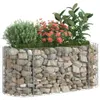 vidaXL Gabionen verhoogde border, verzinkt staal, 120x50x50 Productafbeelding-voorbeeld 7