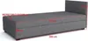 Jednolůžková postel 120x195 BEATRIS 1 - černá / šedá Náhled obrázku produktu 2