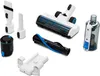 A collection of vacuum cleaner accessories and parts laid out on a white background. Produktbild-Vorschau