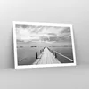 Poster - Poster ohne Rahmen - Holz Brücke Meer - 91,5x61 cm Produktbild-Vorschau 7