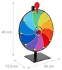 Relaxdays Glücksrad zum Drehen, 30 cm, Drehrad Tisch, 10 Produktbild-Vorschau 4