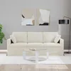 vidaXL Sofa Kremowa 198 x 78 x 80 cm Samt Podgląd zdjęcia produktu 3