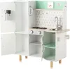Baby Vivo Kinderküche Spielküche aus Holz - Gustavo in Weiß Produktbild-Vorschau 3