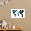 MuchoWow® Poster Weltkarte - Blau - Abstrakt 30x20 cm - Produktbild-Vorschau 6