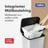 Rotho Abfalleimer 40 L Paso - Treteimer Geruchsdicht - Produktbild-Vorschau 6