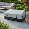 Auflagenbox 'Alanno' 560 L  Stahl 155 x 64 x 75 cm Grau / Produktbild-Vorschau 2