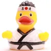 Badeente Karate weiß Vinyl 9 cm Produktbild-Vorschau 3