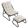 LVHOM Relaxsessel mit Hocker, Loungesessel Cordstoff für Produktbild-Vorschau 2