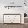 IvoQ Odkládací stolky - Sada 2 ks - Černá - Úzké Náhled obrázku produktu 2