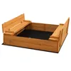 Pieskovisko FCH s lavičkami a vekom 110 x 110 x 21 cm Náhľad obrázku produktu 9