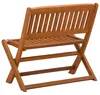 Möbel Kinderbank Braun 61 x 38 x 57 cm Massives Eukalyptus Produktbild-Vorschau 5