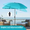 Sekey Sonnenschirm Rund Ø160cm Gartenschirm UV Schutz 50+ Produktbild-Vorschau 7