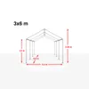 TOOLPORT Lagerzelt 3x6 m Zelthalle Unterstand Zeltgarage PE Produktbild-Vorschau 9