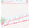 Geburtstagskalender mit Flamingo Motiv I DIN A3 I Produktbild-Vorschau 1