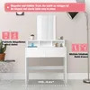 MIADOMODO® Schminktisch -, mit Spiegel, Hocker, 2 Produktbild-Vorschau 2
