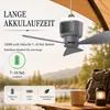 Přenosný stropní ventilátor s osvětlením, 12 000 mAh, Náhled obrázku produktu 2