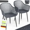 Lot de 2 chaises de jardin tillvex® résistantes aux Voir les images du produit 1