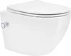 LuxeBath Spülrandloses Wand Hänge WC kurz 49cm, Weiß, aus Produktbild-Vorschau 1