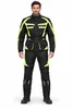 Motorradanzug Herren Set Schwarz Neon Racing Biker Jacke Produktbild-Vorschau 2