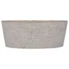 Waschbecken Grau Ø40x15 cm Marmor Produktbild-Vorschau 4