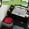 WC Sitz D-Form Schwarz mit Absenkautomatik Motiv Roter Produktbild-Vorschau 3