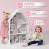 Großes Holz-Puppenhaus 118 cm mit LED und Möbeln – 3 Produktbild-Vorschau 6