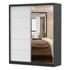 Schwebetürenschrank Kleiderschrank Bella 03, 183 cm, Produktbild-Vorschau 2