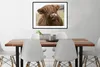 MuchoWow® Gerahmtes Poster Schottischer Highlander - Braun Produktbild-Vorschau 3