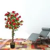 Rose Rose bush Rose bush Umělá rostlina s květy Red real Náhled obrázku produktu 3