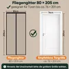 Sekey Fliegengitter Balkontür mit Magnet Insektenschutz Tür Produktbild-Vorschau 6
