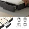 Doppelbett 160x200 cm, LED-Kopfteil, Polsterbett mit 4 Produktbild-Vorschau 9