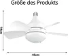 Deckenventilator, Deckenleuchte mit Ventilator, 35W Produktbild-Vorschau 6