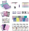 A collage of various craft and design supplies for fashion creation. Podgląd zdjęcia produktu