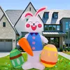 Lapin de Pâques gonflable (1,80 m) avec lumières LED Voir les images du produit 5