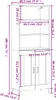 vidaXL Highboard Weiß 69,5x34x180 cm Holzwerkstoff Produktbild-Vorschau 8