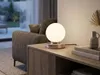 Kleine Tischlampe mit Glaskugel Weiß Ø12cm - LED per Touch Produktbild-Vorschau 7