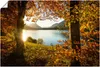 ARTland Poster Herbst am Sylvensteinsee Größe: 30x20 cm Produktbild-Vorschau 1