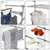 VOUNOT® Mobiele wasrek voor binnen, inklapbaar wasrek met Productafbeelding-voorbeeld 7