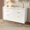 Credenza moderna Merax con 6 cassetti in bianco e oro, Anteprima dell’immagine prodotto 6