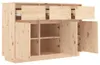vidaXL Sideboard 111x36x75 cm Massivholz Kiefer Produktbild-Vorschau 4