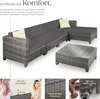 Rattan Lounge mit Aluminiumgestell für 4 bis 5 Personen Produktbild-Vorschau 3